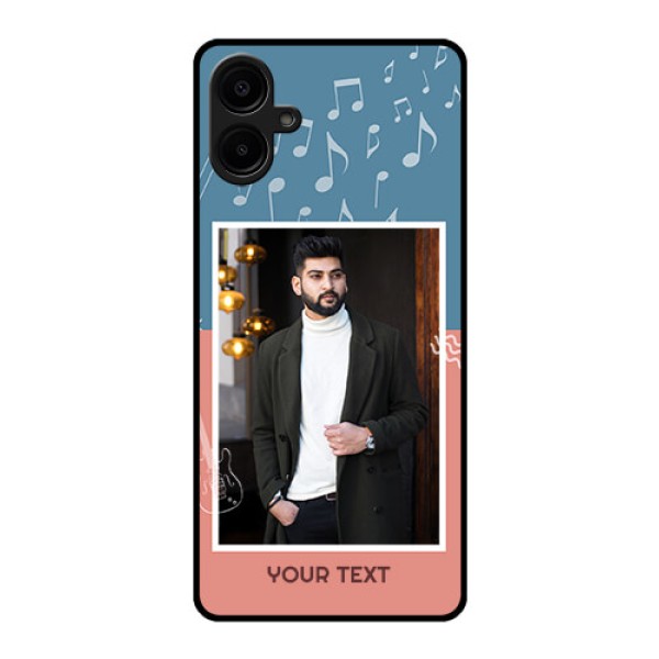 Samsung Galaxy A06 Custom Glass Phone CaseWith Color Musical Note Design Samsung Galaxy A06 Custom Glass Phone CaseWith Color Musical Note Design