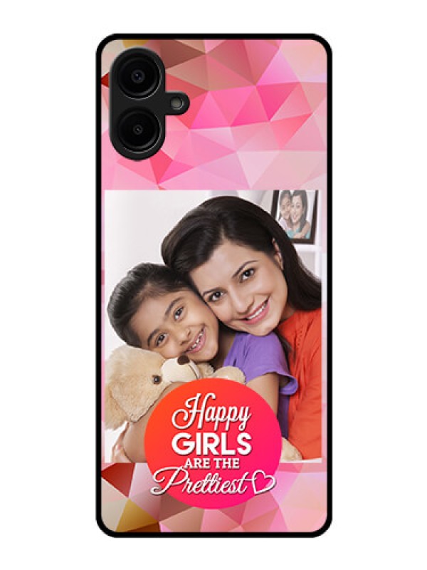 Custom Samsung Galaxy A06 Custom Glass Phone CaseAbstract Triangle Design