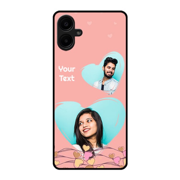 Samsung Galaxy A06 Custom Glass Phone CaseLove Doodle Design