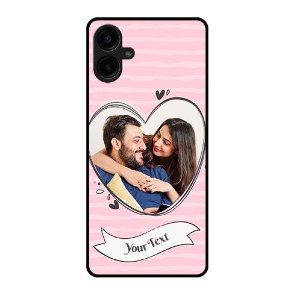 Samsung Galaxy A06 Custom Glass Phone CaseVintage Heart Design
