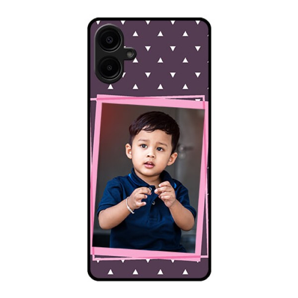Samsung Galaxy A06 Custom Glass Phone CaseTriangle Pattern Dotted Design Samsung Galaxy A06 Custom Glass Phone CaseTriangle Pattern Dotted Design