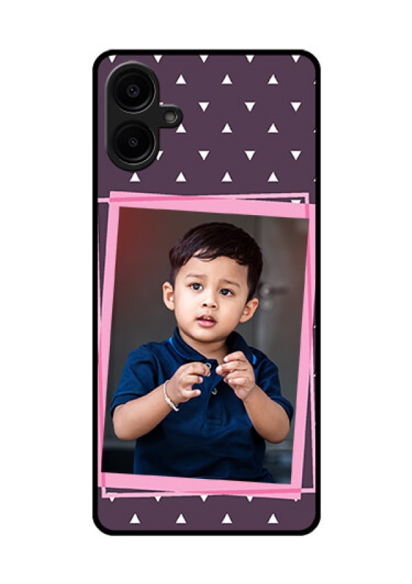 Samsung Galaxy A06 Custom Glass Phone CaseTriangle Pattern Dotted Design