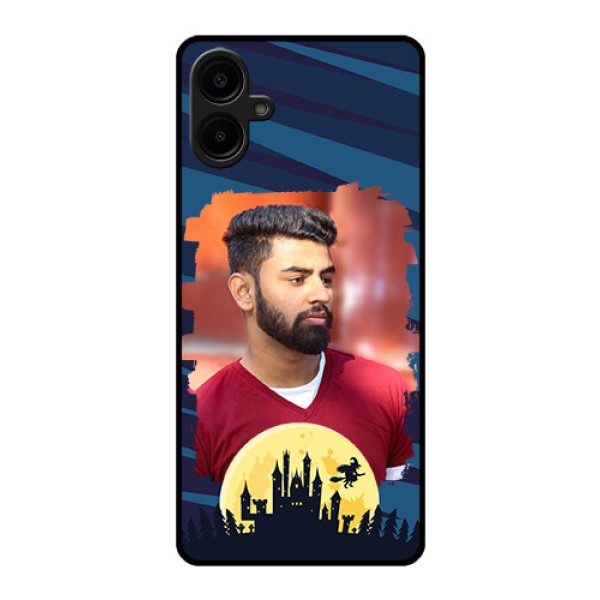 Samsung Galaxy A06 Custom Glass Phone CaseHalloween Witch Design Samsung Galaxy A06 Custom Glass Phone CaseHalloween Witch Design