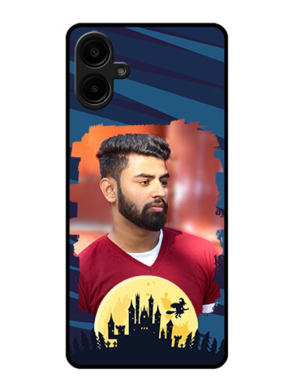 Custom Samsung Galaxy A06 Custom Glass Phone CaseHalloween Witch Design