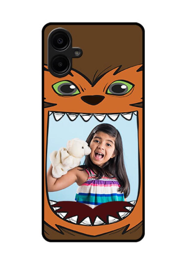 Samsung Galaxy A06 Custom Glass Phone CaseOwl Monster Back Case Design