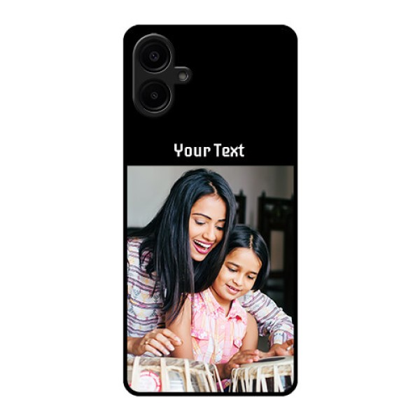 Samsung Galaxy A06 Custom Glass Phone CasePhoto With Name Design