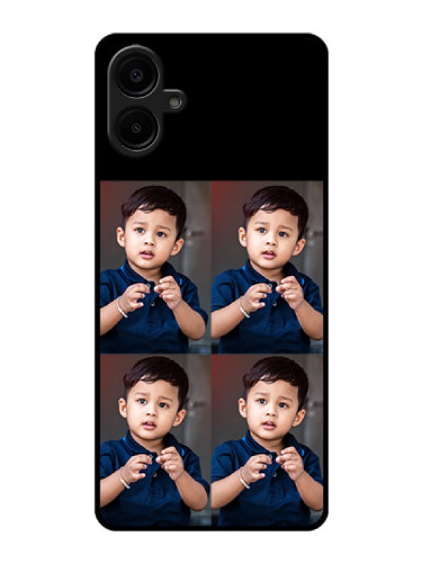 Custom Samsung Galaxy A06 Custom Glass Phone Case4 Image Holder Design