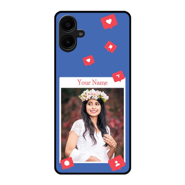 Samsung Galaxy A06 Custom Glass Phone CaseLike Share And Comment Design