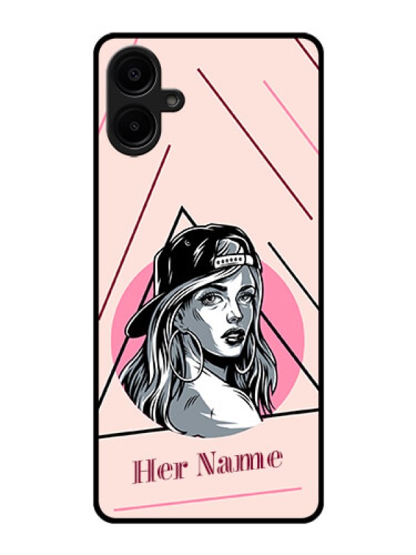 Custom Samsung Galaxy A06 Custom Glass Phone CaseRockstar Girl Design