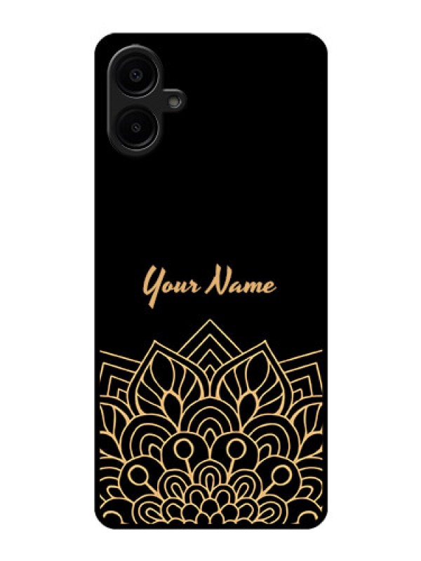 Custom Samsung Galaxy A06 Custom Glass Phone CaseGolden Mandala Design