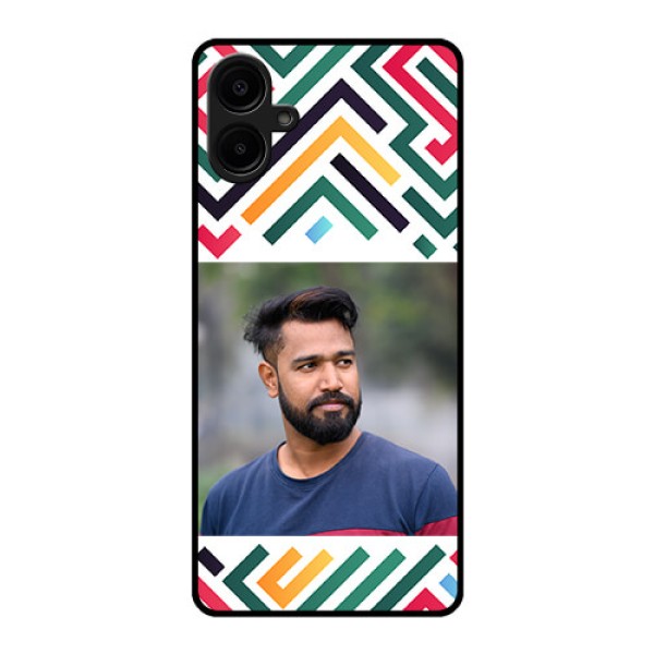 Samsung Galaxy A06 Custom Glass Phone CaseColorful Maze Pattern Design Samsung Galaxy A06 Custom Glass Phone CaseColorful Maze Pattern Design