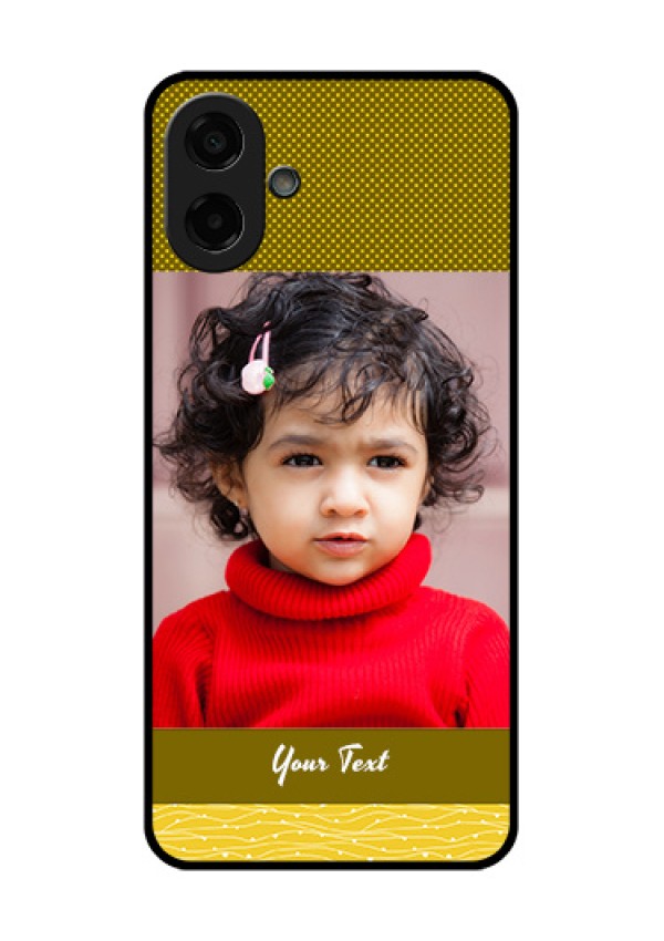 Samsung Galaxy A07 Custom Glass Phone Case - Simple Green Color Design
