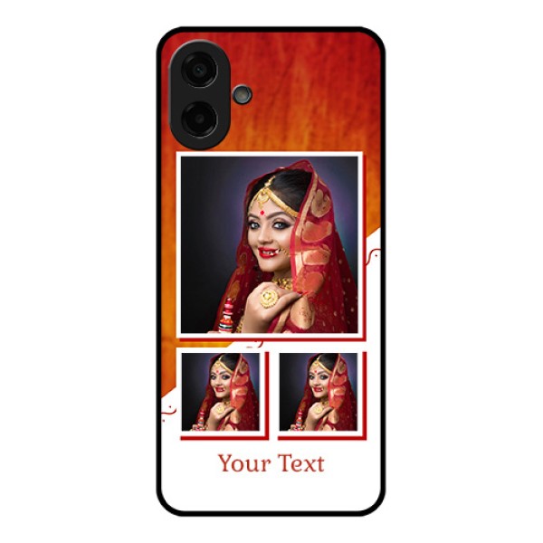 Samsung Galaxy A07 Custom Glass Phone Case - Wedding Memories Design Samsung Galaxy A07 Custom Glass Phone Case - Wedding Memories Design