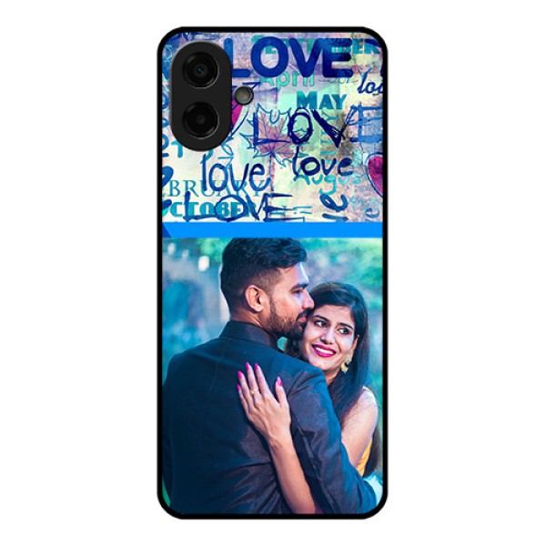 Samsung Galaxy A07 Custom Glass Phone Case - Colorful Love Design