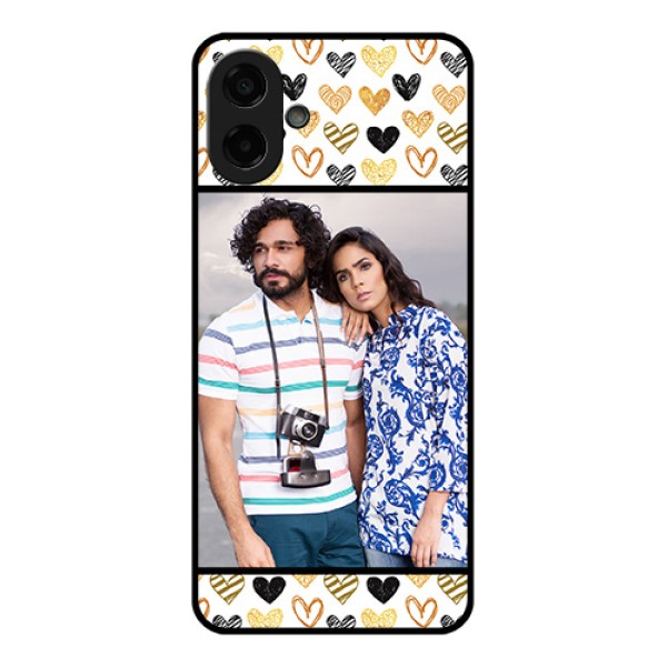 Samsung Galaxy A07 Custom Glass Phone Case - Love Symbol Design