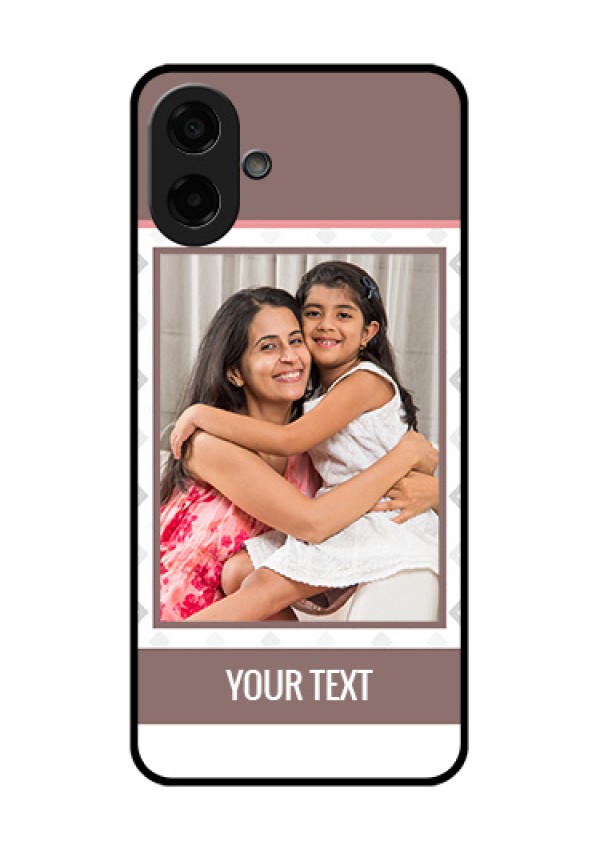 Samsung Galaxy A07 Custom Glass Phone Case - Simple Diamond Design