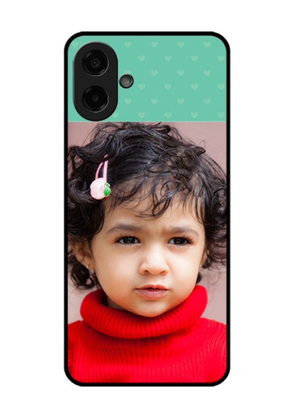 Samsung Galaxy A07 Custom Glass Phone Case - Lovers Picture Design