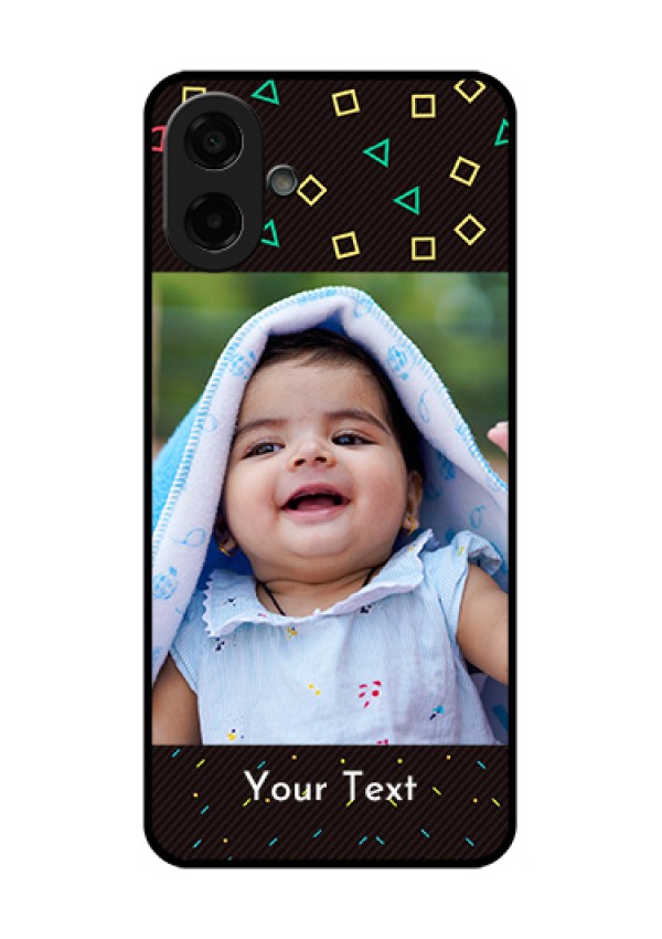 Samsung Galaxy A07 Custom Glass Phone Case - With Confetti Birthday Design