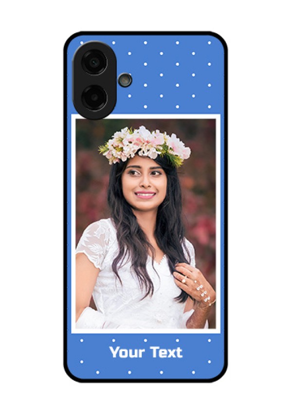 Samsung Galaxy A07 Custom Glass Phone Case - Polka Dots Design