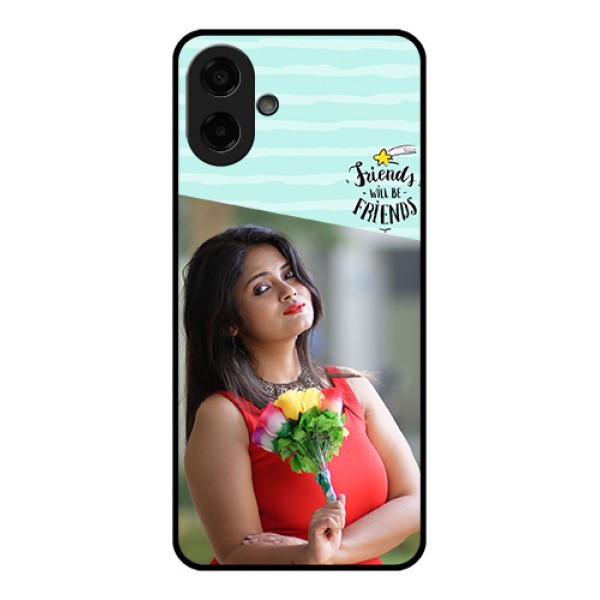 Samsung Galaxy A07 Custom Glass Phone Case - Friends Picture Icon Design Samsung Galaxy A07 Custom Glass Phone Case - Friends Picture Icon Design