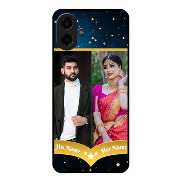 Samsung Galaxy A07 Custom Glass Phone Case - Galaxy Stars Backdrop Design Samsung Galaxy A07 Custom Glass Phone Case - Galaxy Stars Backdrop Design