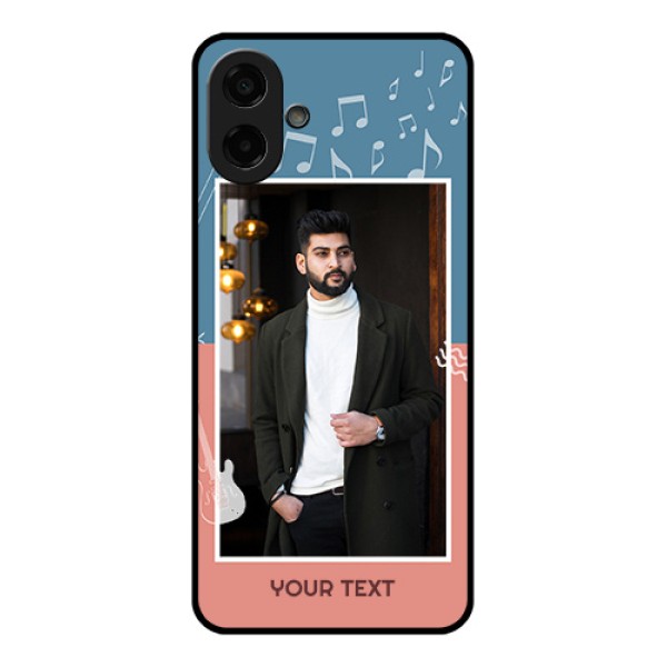 Samsung Galaxy A07 Custom Glass Phone Case - With Color Musical Note Design Samsung Galaxy A07 Custom Glass Phone Case - With Color Musical Note Design