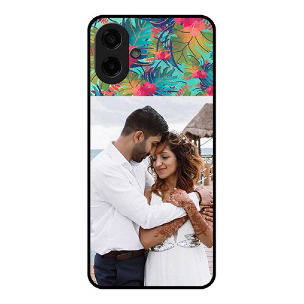 Samsung Galaxy A07 Custom Glass Phone Case - Watercolor Floral Design