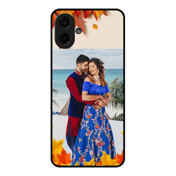 Samsung Galaxy A07 Custom Glass Phone Case - Autumn Maple Leaves Design Samsung Galaxy A07 Custom Glass Phone Case - Autumn Maple Leaves Design
