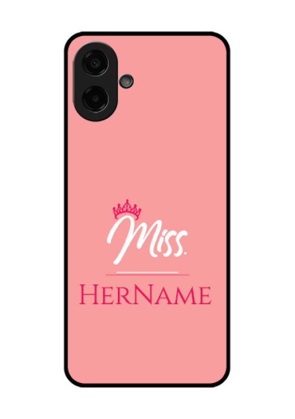 Samsung Galaxy A07 Custom Glass Phone Case - Mrs With Name Design