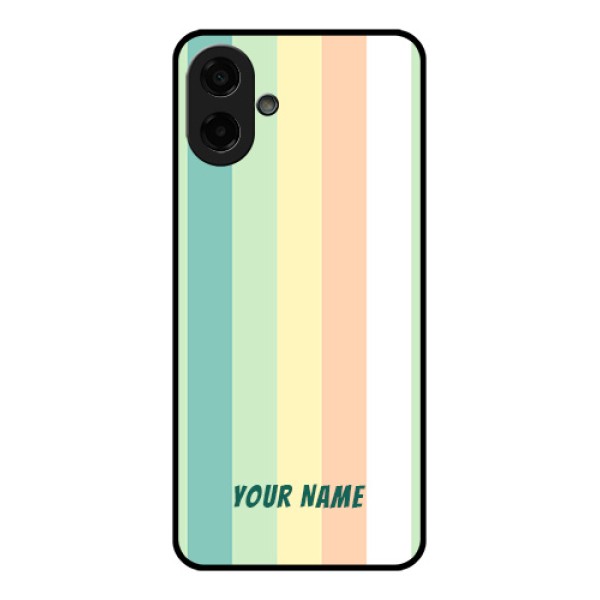 Samsung Galaxy A07 Custom Glass Phone Case - Multi - Colour Stripes Design Samsung Galaxy A07 Custom Glass Phone Case - Multi - Colour Stripes Design