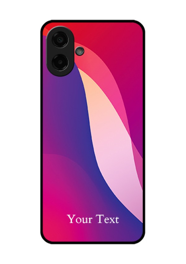 Samsung Galaxy A07 Custom Glass Phone Case - Digital Abstract Overlap Design