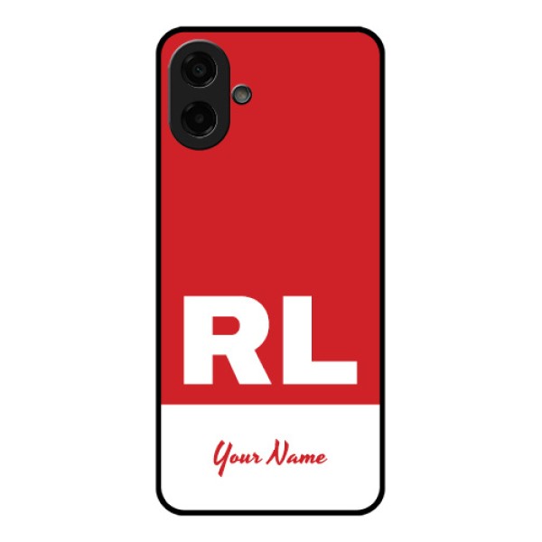 Samsung Galaxy A07 Custom Glass Phone Case - Dual Tone Custom Text Design Samsung Galaxy A07 Custom Glass Phone Case - Dual Tone Custom Text Design