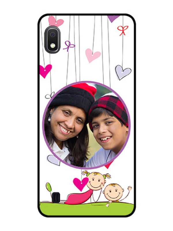 Custom Galaxy A10 Photo Printing on Glass Case - Cute Kids Phone Case Design