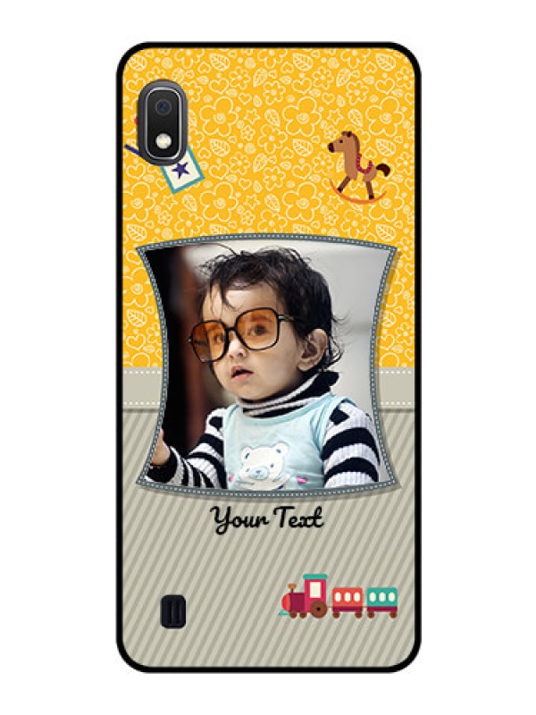 Custom Galaxy A10 Personalized Glass Phone Case - Baby Picture Upload Design