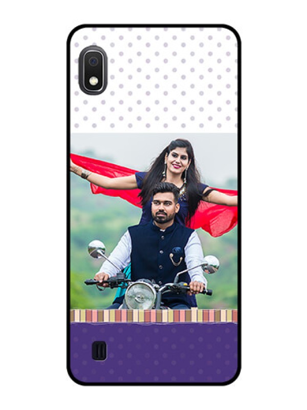 Custom Galaxy A10 Photo Printing on Glass Case - Cute Family Design