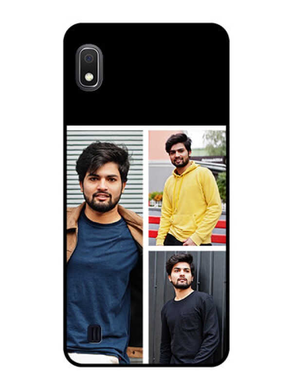 Custom Galaxy A10 Photo Printing on Glass Case - Upload Multiple Picture Design