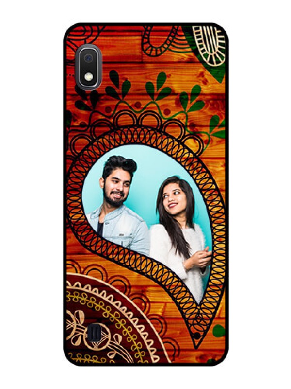 Custom Galaxy A10 Personalized Glass Phone Case - Abstract Colorful Design