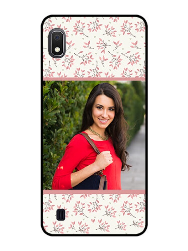 Custom Galaxy A10 Custom Glass Phone Case - Premium Floral Design