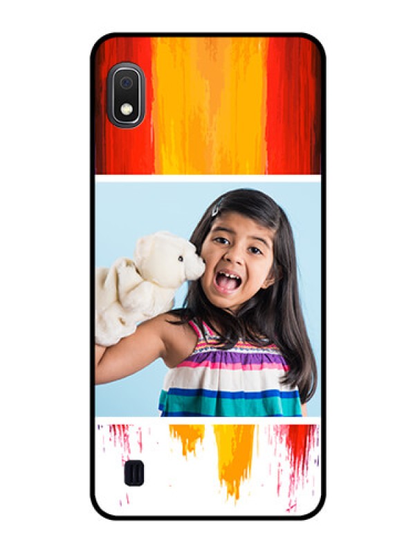 Custom Galaxy A10 Personalized Glass Phone Case - Multi Color Design