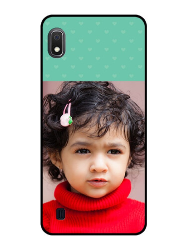 Custom Galaxy A10 Custom Glass Phone Case - Lovers Picture Design