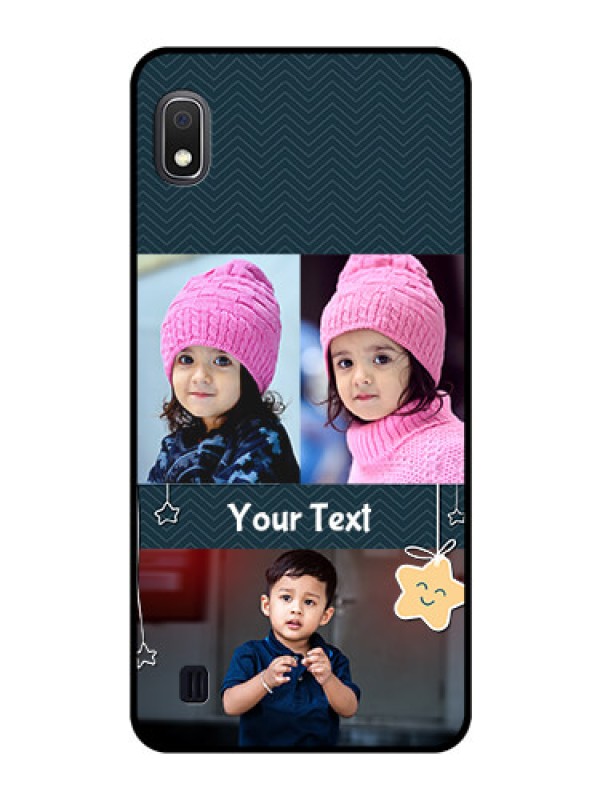 Custom Galaxy A10 Custom Glass Mobile Case - Hanging Stars Design