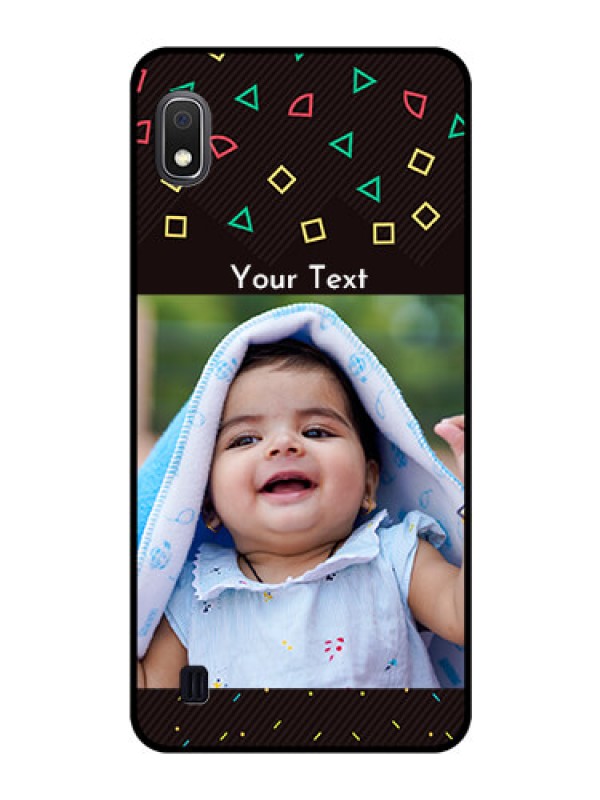 Custom Galaxy A10 Custom Glass Phone Case - with confetti birthday design