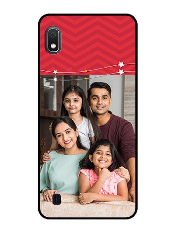 Custom Galaxy A10 Personalized Glass Phone Case - Happy Family Design
