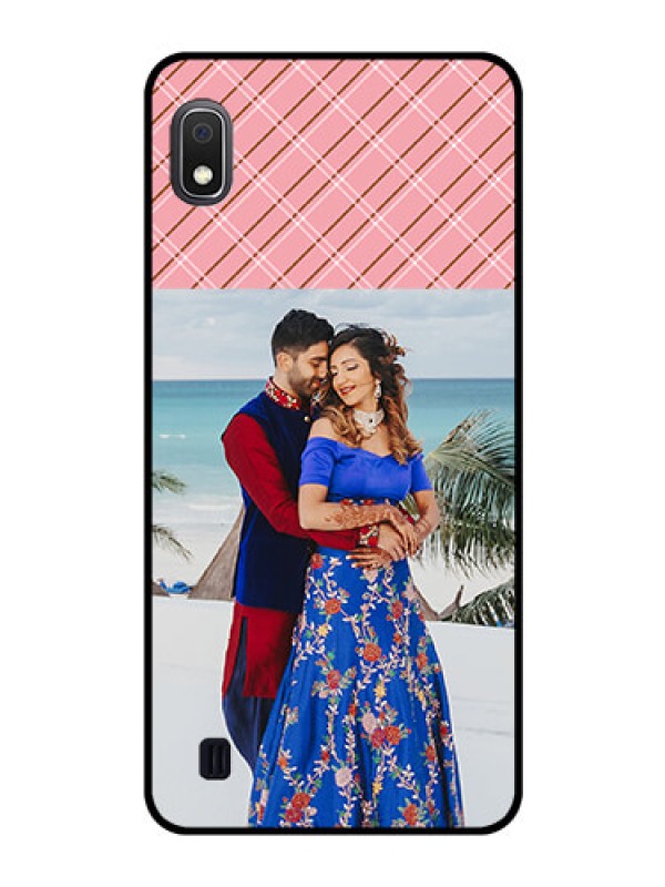 Custom Galaxy A10 Personalized Glass Phone Case - Together Forever Design