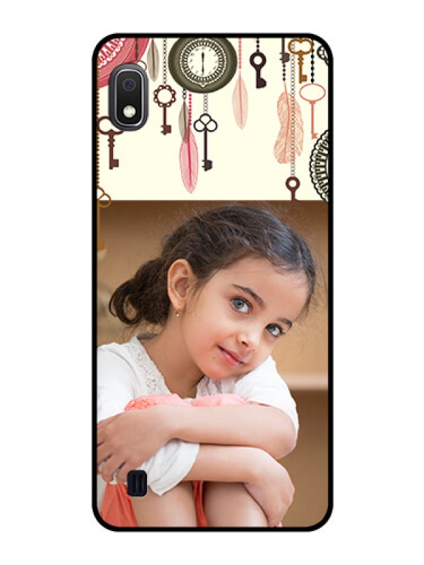 Custom Galaxy A10 Custom Glass Mobile Case - Boho Style Design