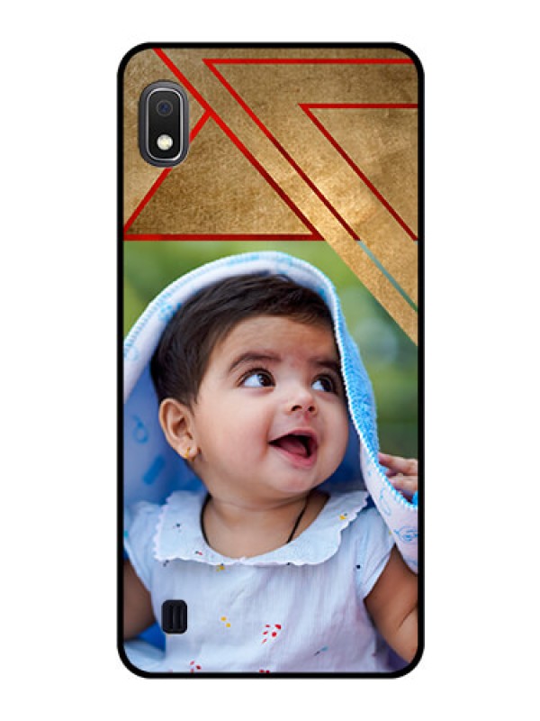 Custom Galaxy A10 Personalized Glass Phone Case - Gradient Abstract Texture Design