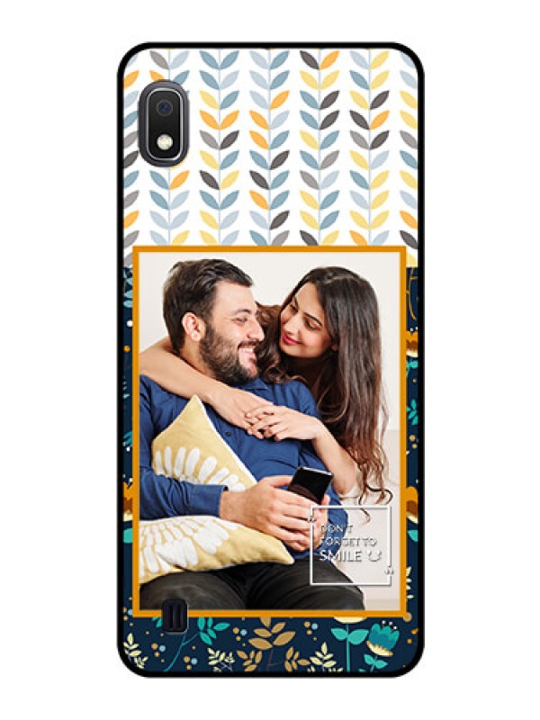 Custom Galaxy A10 Custom Glass Mobile Case - Pattern Design