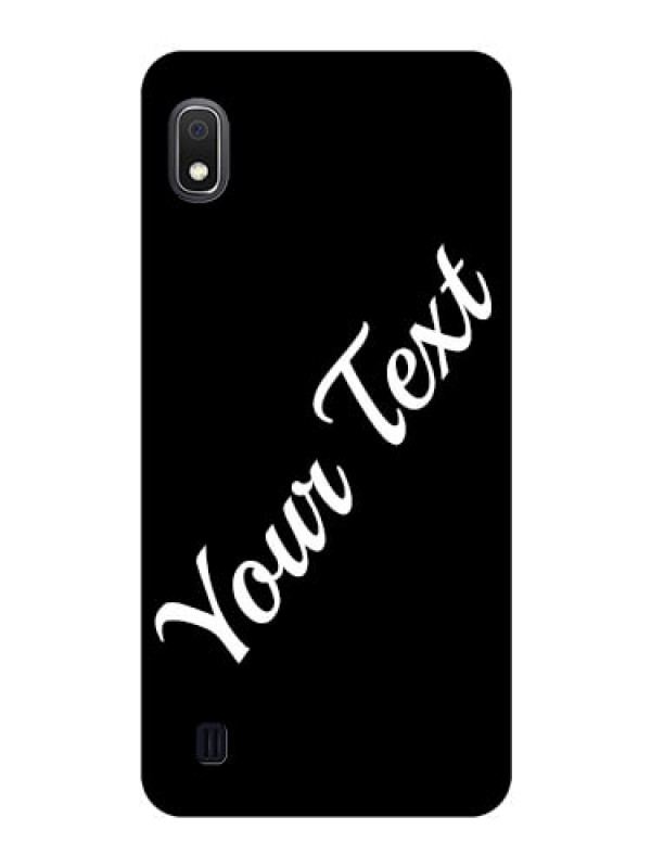 Custom Galaxy A10 Custom Glass Mobile Cover with Your Name