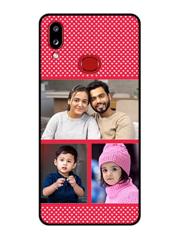 Custom Galaxy A10s Personalized Glass Phone Case - Bulk Pic Upload Design