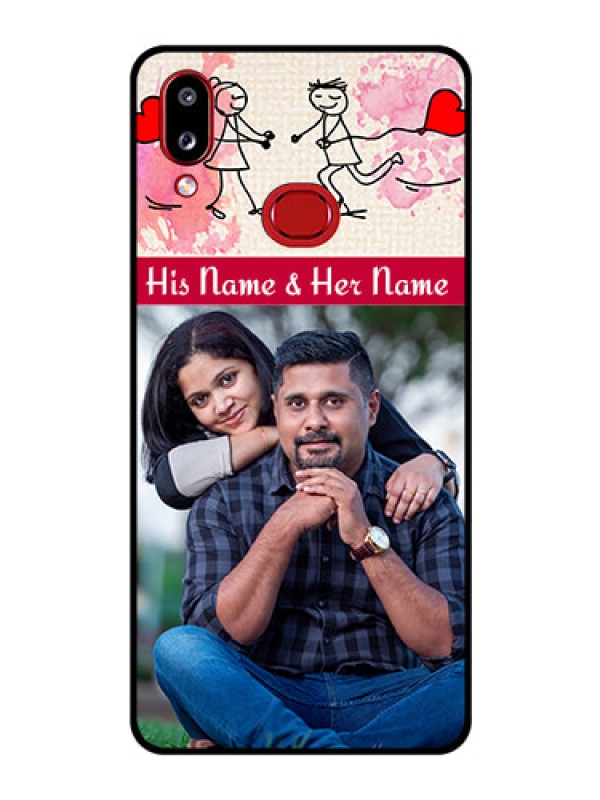 Custom Galaxy A10s Photo Printing on Glass Case - You and Me Case Design